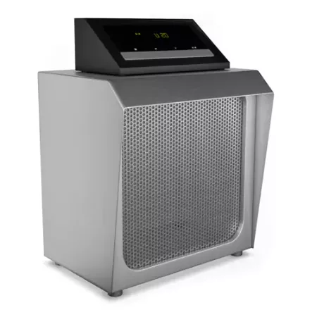 A subwoofer speaker for high-quality audio with touch-screen control from Oman.