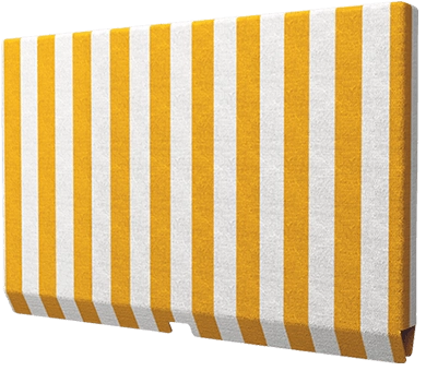 Yellow and white stripes color of fabric for Cosmos Outdoor TV